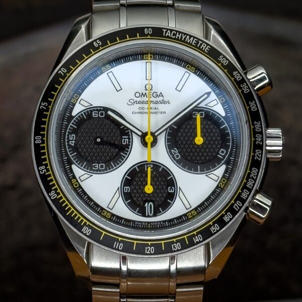 Omega Speedmaster Racing Watch Black/Yellow 40mm Full Set 326.30.40.50.01.001