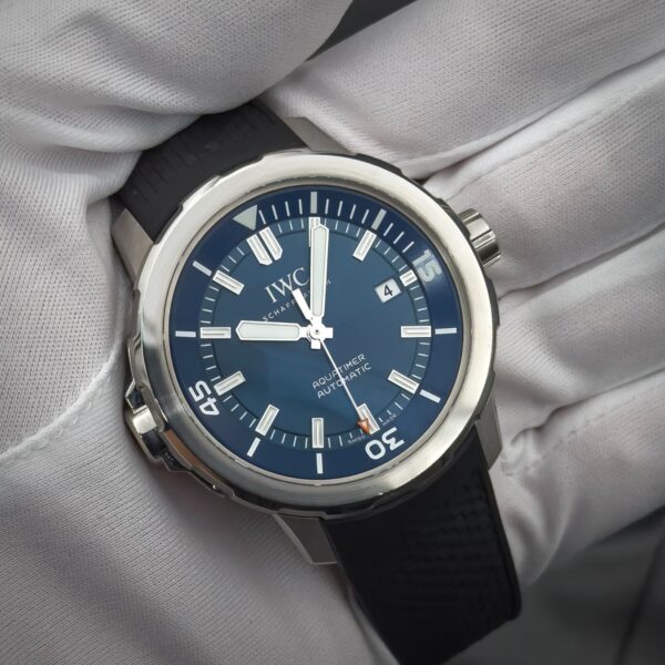 IWC Aquatimer Blue Men's Watch "Cousteau" IW329005 Full Set