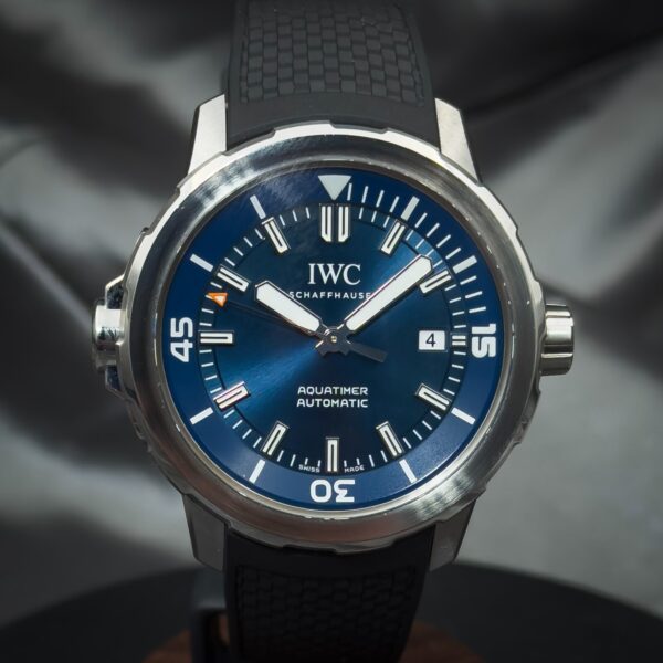 IWC Aquatimer Blue Men's Watch "Cousteau" IW329005 Full Set - Image 2