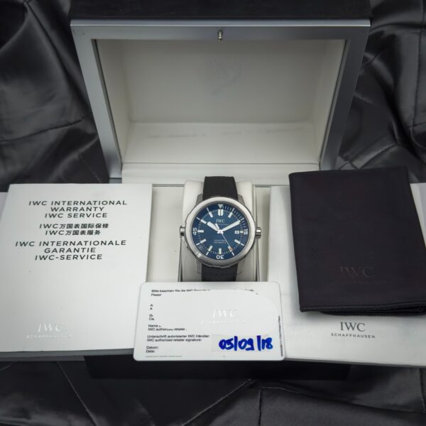 IWC Aquatimer Blue Men's Watch "Cousteau" IW329005 Full Set - Image 9