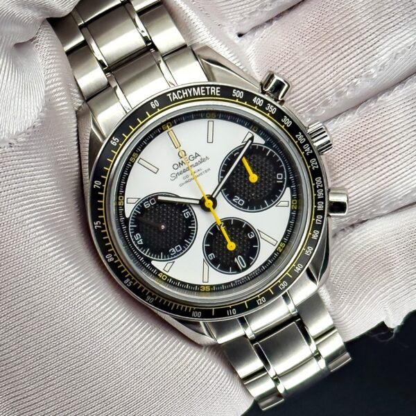 Omega Speedmaster Racing Watch Black/Yellow 40mm Full Set 326.30.40.50.01.001 - Image 5