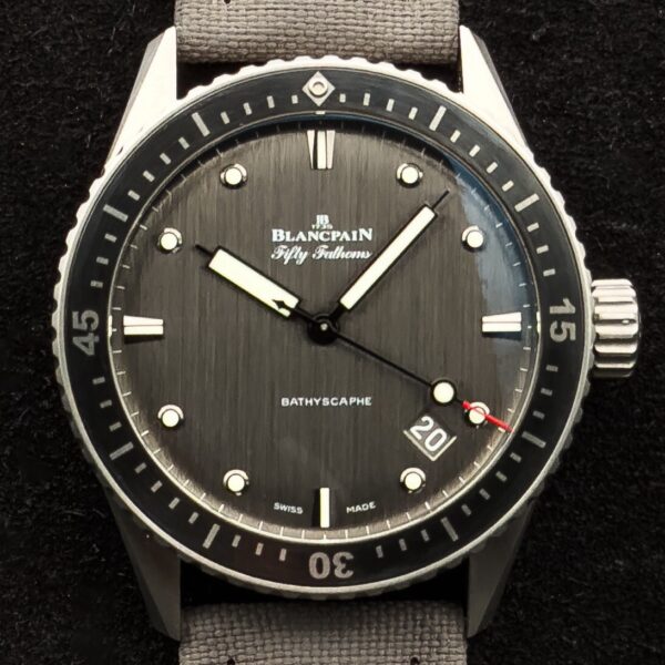 Blancpain Fifty Fathoms Bathyscaphe 5000-1210-G52A Titanium/Ceramic FULL SET