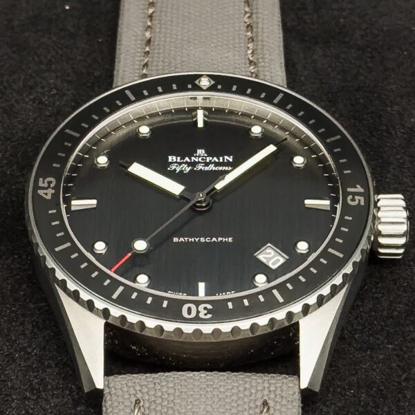 Blancpain Fifty Fathoms Bathyscaphe 5000-1210-G52A Titanium/Ceramic FULL SET - Image 2